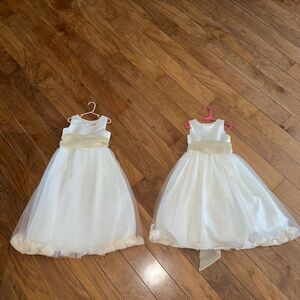 Us Angels Cream Sleeveless A-Line Sundress